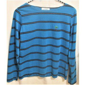PARADISE boat-neck long-sleeve jersey blue  Sz M